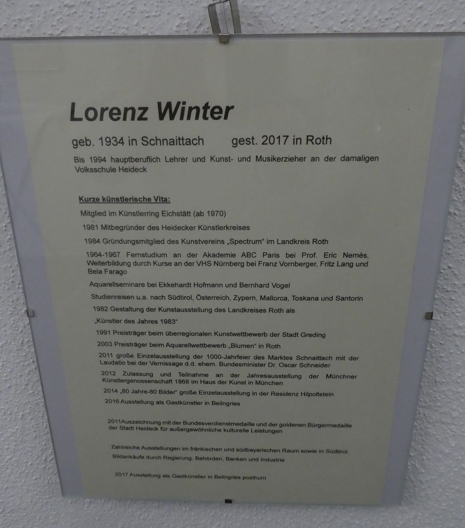 Lorenz Winter - Vita